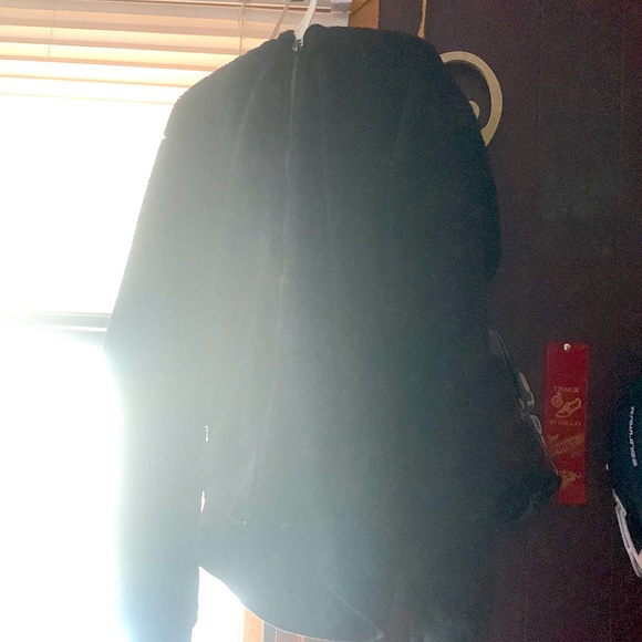 Black fluffy hoodie with hood - Picture 1 of 2